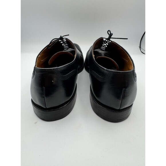 Mens ALLEN EDMONDS Hampstead 11.5 EEE Cap Toe Black Dress Shoes Lace Up - Picture 7 of 9